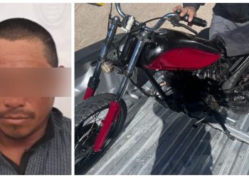 Detienen a un hombre en la Colonia PRI con una motocicleta sin números de serie