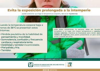 ¿Conoces los síntomas de hipotermia? El IMSS los explica