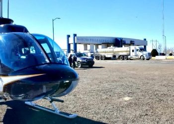 Hasta un helicóptero utiliza la SSPE en operativo en casetas y carreteras de Chihuahua | FOTOS