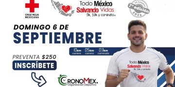 Invita Cruz Mexicana a participar en la carrera “Todo México Salvando Vidas 2026”