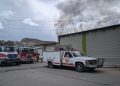 Incendio en taller del corredor industrial