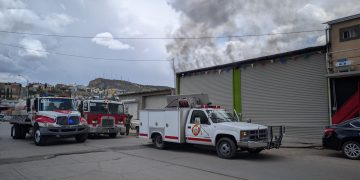 Incendio en taller del corredor industrial
