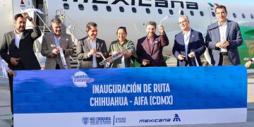Inaugura Estado nueva ruta aérea Chihuahua – AIFA a través de Mexicana